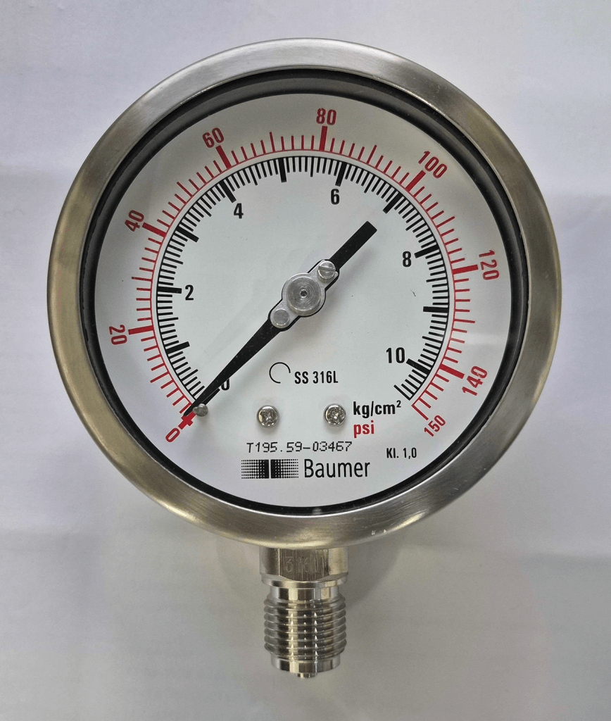 Baumer all ss pressure gauge